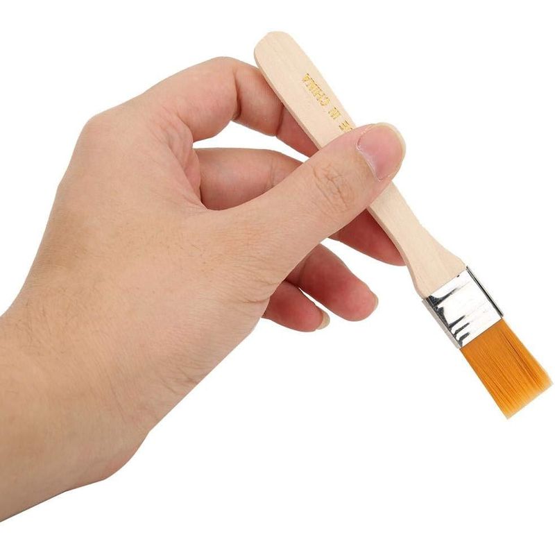 GENERICO - Juego de 3 pinceles de nailon para artistas 2,4,6