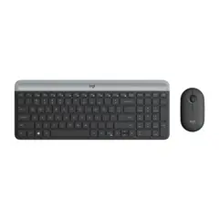 LOGITECH - Combo Teclado y Mouse Inalambrico Ultradelgado MK470 Negro