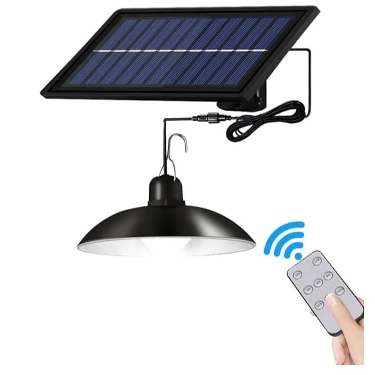 GENERICO - Lampara Led Solar Colgante 120º Con Control 120w