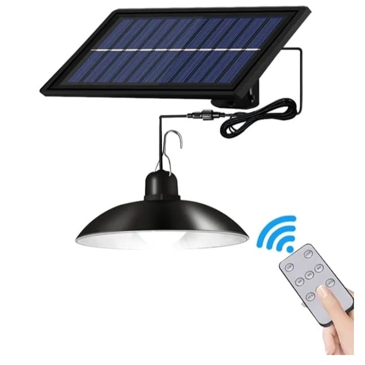 GENERICO - Lampara Led Solar Colgante 120º Con Control 120w