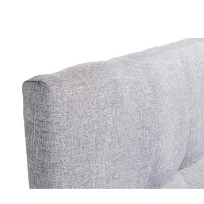 Imagen 2 del producto Respaldo Botoné Lino Gris Claro King