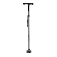 DOMA - BASTON ORTOPEDICO PLEGABLE CON LUZ LED 4 PUNTOS ANTIDESLIZANTES