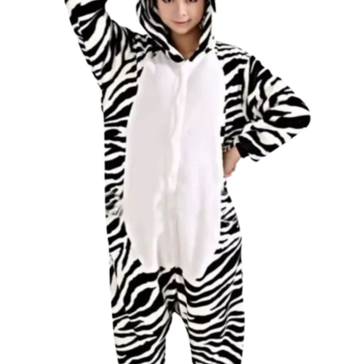 AGW - Pijama Adulto Animales Cebra Kigurumi
