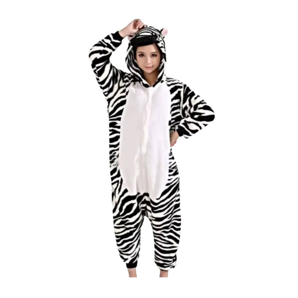AGW - Pijama Adulto Animales Cebra Kigurumi