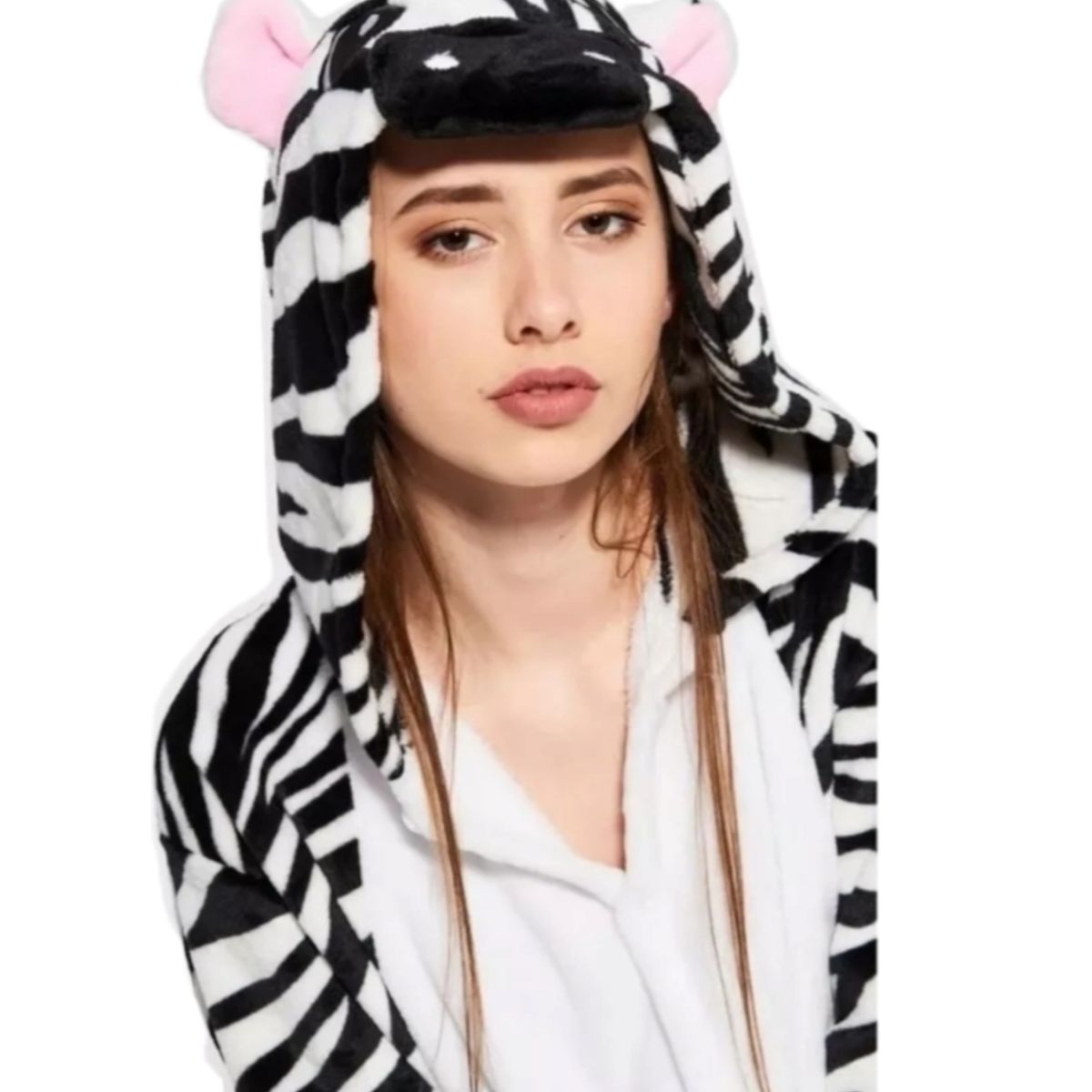 AGW - Pijama Adulto Animales Cebra Kigurumi