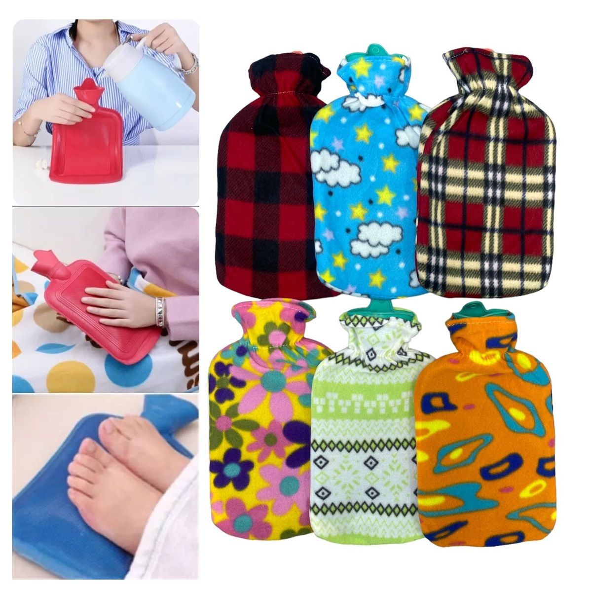 GENERICO - Guatero Con Funda Polar Guateros De Manos Y Pies 2 Litros