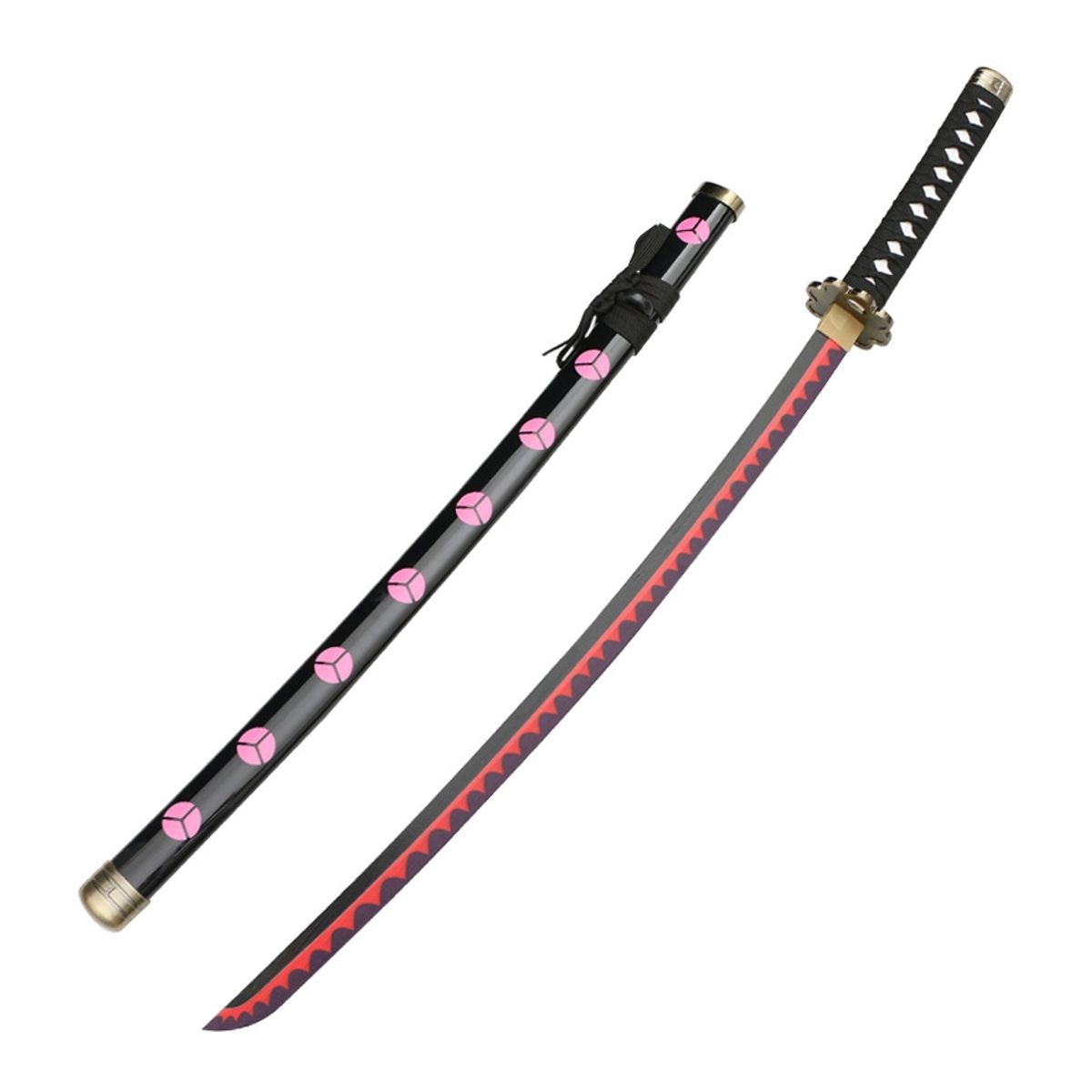 ZG STORE - Espada Katana One Piece Shusui Cosplay Zoro Ryuma Madera