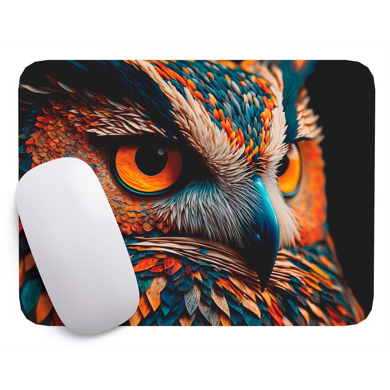 GENERICO - Mouse Pad Búho Arte de animales - 17cm X 21cm D9
