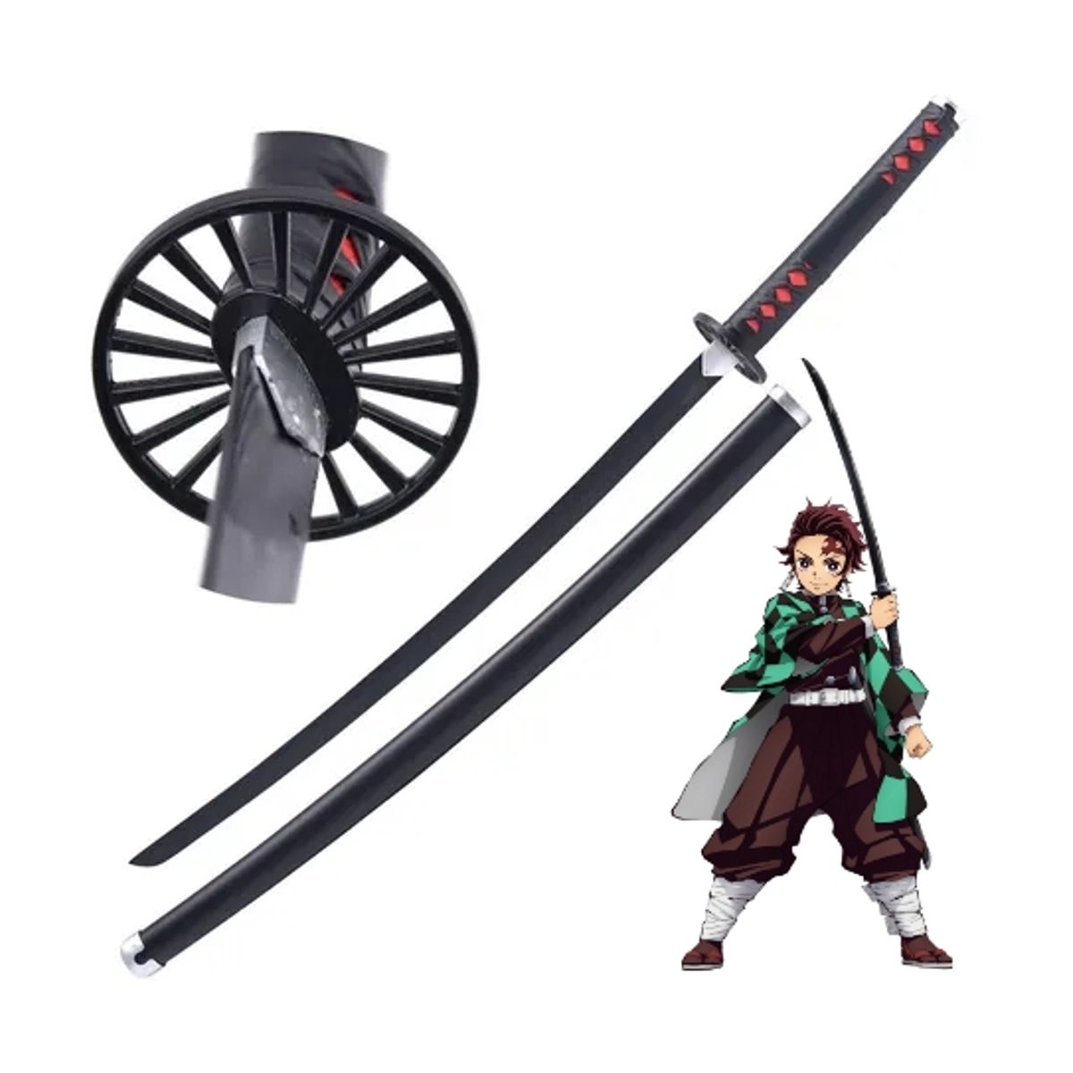 ZG STORE - Katana Acero Tanjiro Kamado Kimetsu No Yaiba Demon Slayer