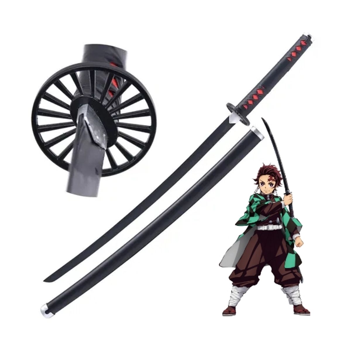 ZG STORE - Katana Acero Tanjiro Kamado Kimetsu No Yaiba Demon Slayer