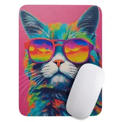 GENERICO - Mouse Pad Gato Arte de animales - 17cm X 21cm D27