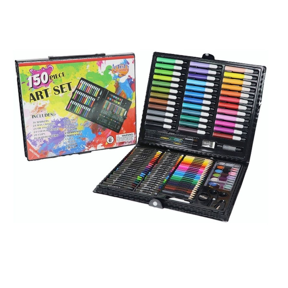 GENERICO - Set 150 Piezas Arte Dibujo Pintura Colorear Azul