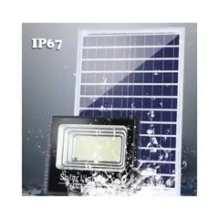 GENERICO - Foco Reflector Solar 200w Panel Independiente Exterior e Interior