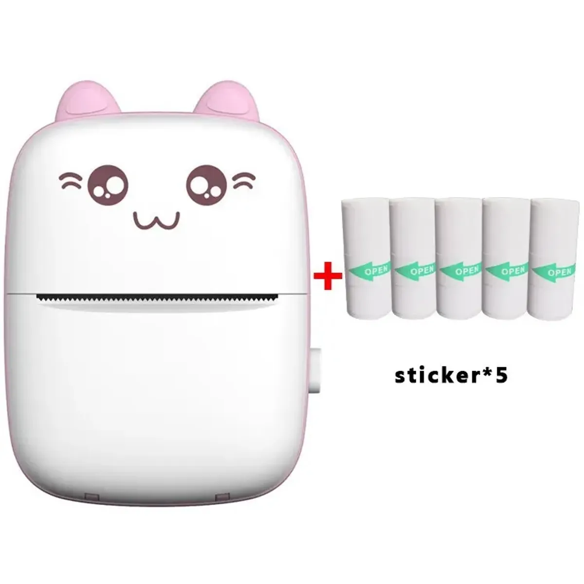 STARTECHOFFICE - Mini Impresora Térmica Portátil de etiquetas Inalámbrica con Adhesivo