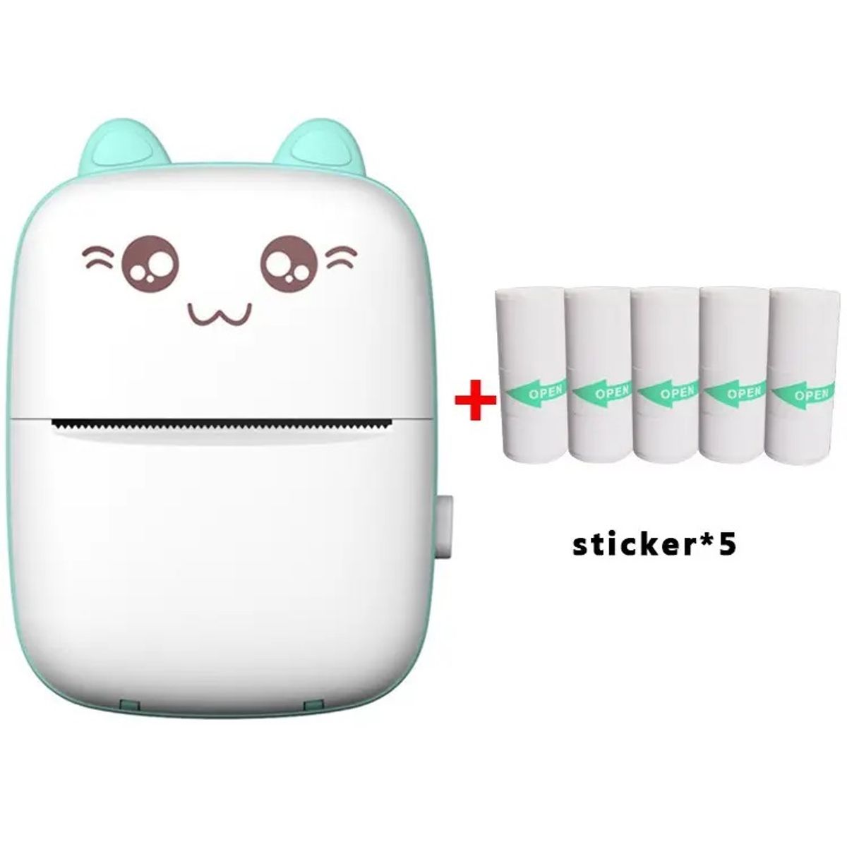 STARTECHOFFICE - Mini Impresora Térmica Portátil de etiquetas Inalámbrica con Adhesivo