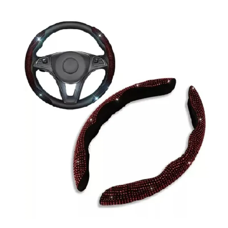 LISM - Funda Cubre Volante Para Auto Luxury Laterales 216047 Rojo