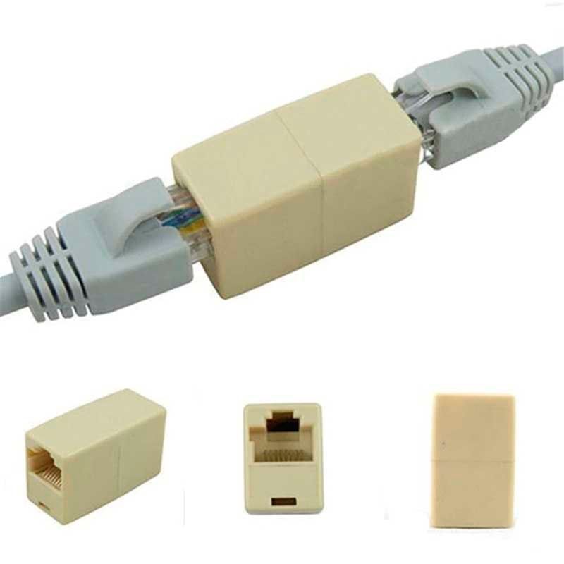 GENERICO - Conector Extensor Lan De Red Ethernet Hembra A Hembra Rj45