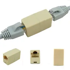 GENERICO - Conector Extensor Lan De Red Ethernet Hembra A Hembra Rj45