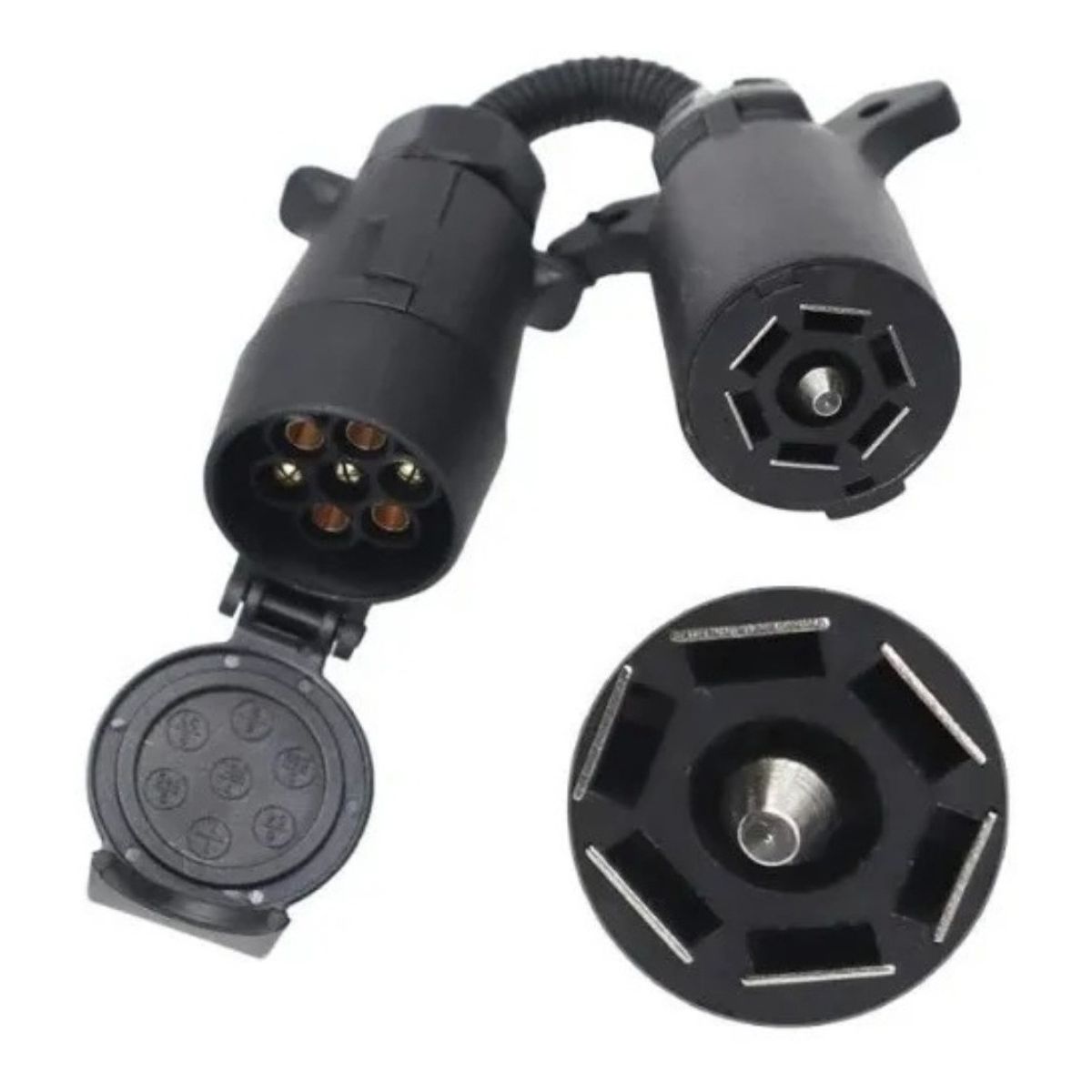 GENERICO - Adaptador Enchufe Vehículo Americano Remolque Europeo