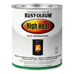 RUST OLEUM - Pintura brochable para altas temperaturas mate 340 gr negro