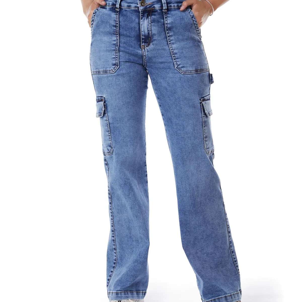 EFESIS - Jeans Palazzo Tiro Medio Mujer Efesis