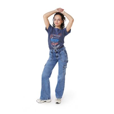 Imagen 1 del producto Jeans Palazzo Tiro Medio Mujer