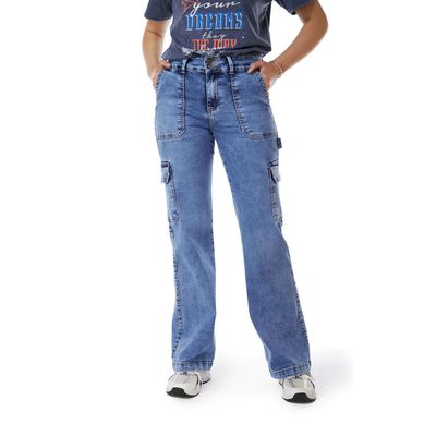 Imagen 2 del producto Jeans Palazzo Tiro Medio Mujer