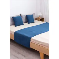 ANGELES DEL HOGAR - Piecera Plush Para 2plazasKing Azul