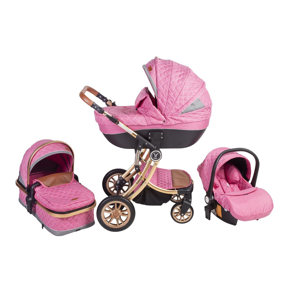 VOYAGE - Coche Travel System Dalian 3 en 1 Pink