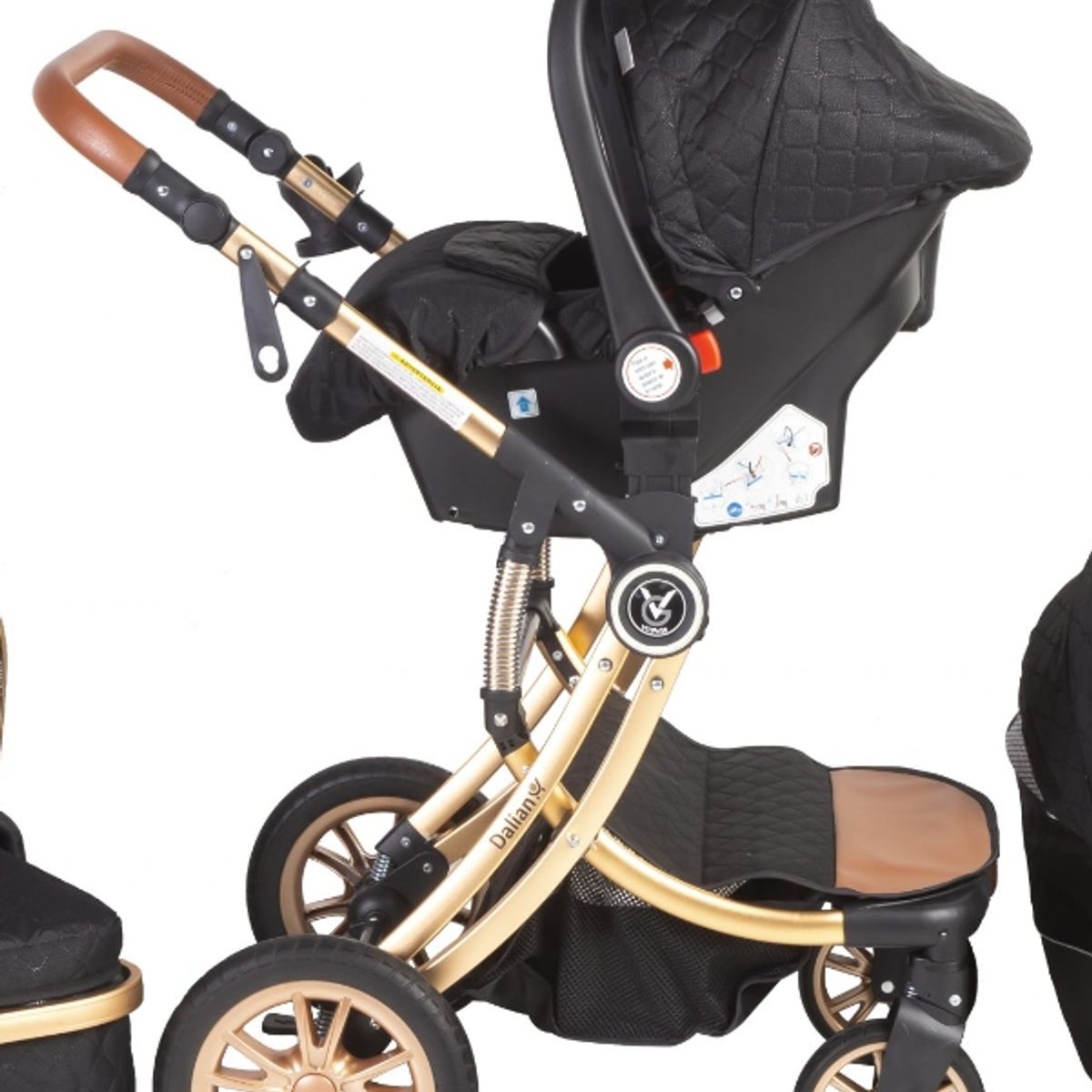 VOYAGE - Coche Travel System Dalian 3 en 1 Black Golden
