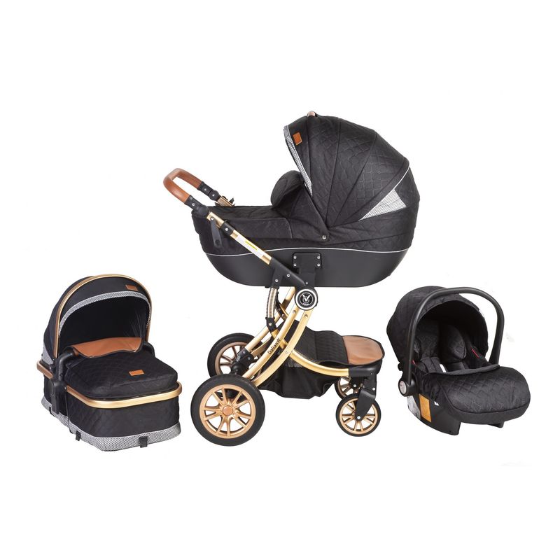VOYAGE - Coche Travel System Dalian 3 en 1 Black Grey