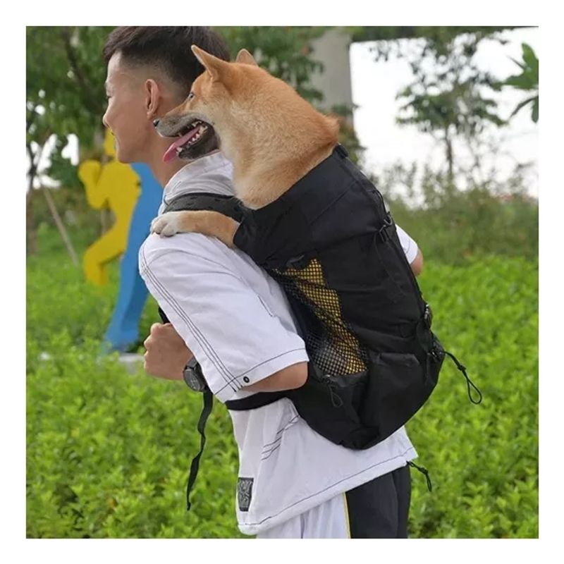 GENERICO - Mochila Porta Perro Paseo Caminar Bici Moto Talla 16kg