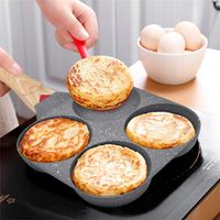 Sartén Antiadherente Para Tortillas Cuatro Agujeros Cocina