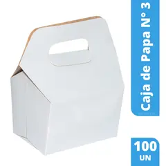 GENERICO - Caja Carton Papa Nro 3 100 unidades / Caja Multiuso N° 3