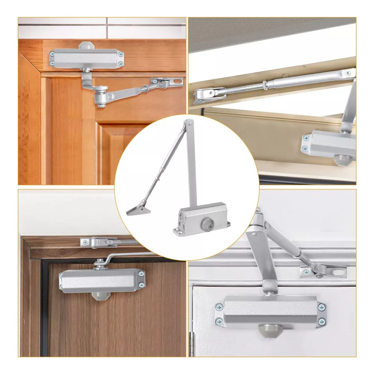 AIZO - Cierra Puertas Brazo Hidraulico 25 A 45 Kg