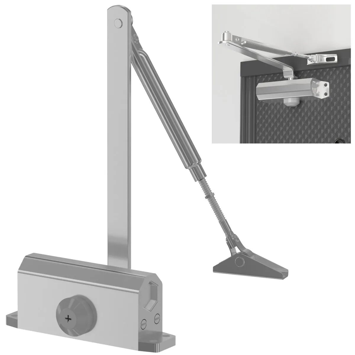 AIZO - Cierra Puertas Brazo Hidraulico 25 A 45 Kg