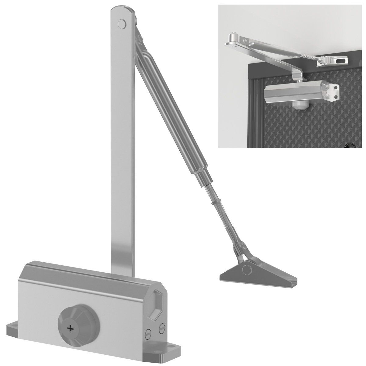 AIZO - Cierra Puertas Brazo Hidraulico 25 A 45 Kg