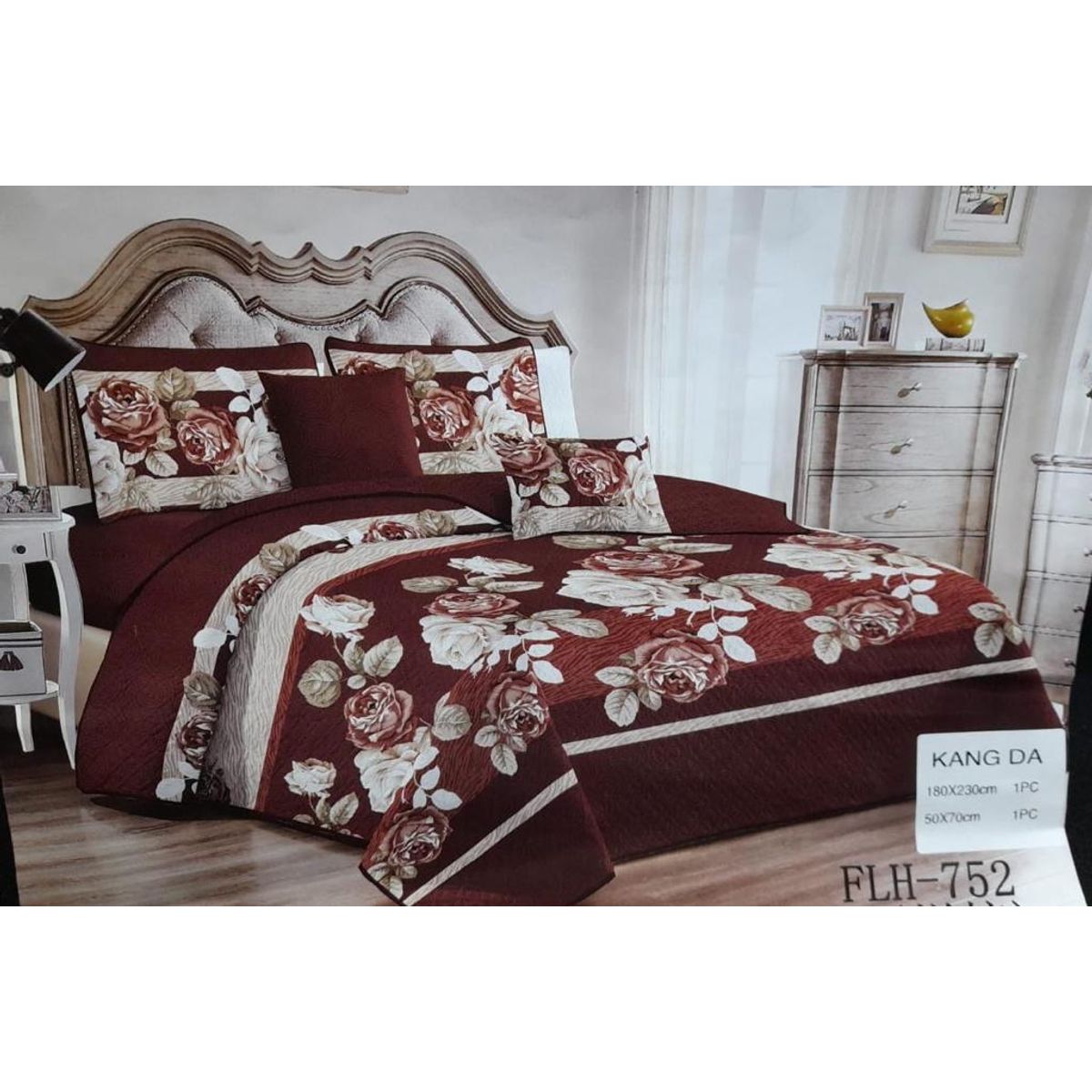 GENERICO - Cobertor Quilt De Verano Reversibles 1.5 Plaza