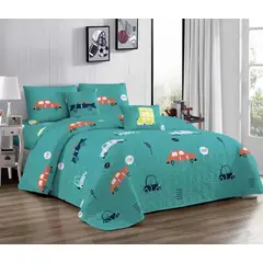 GENERICO - Cobertor Quilt De Verano Reversibles 1.5 Plaza