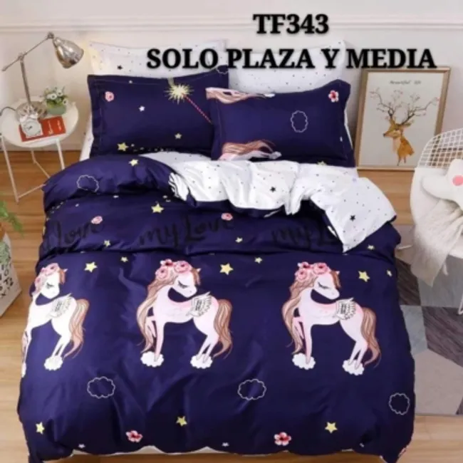 GENERICO - Cobertor Quilt De Verano Reversibles 1.5 Plaza