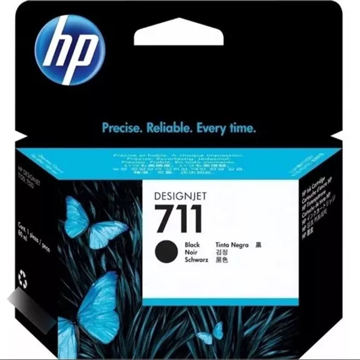 HP - Cartucho Tinta Hp 711 Negro 38 ml DesignJet Original HP