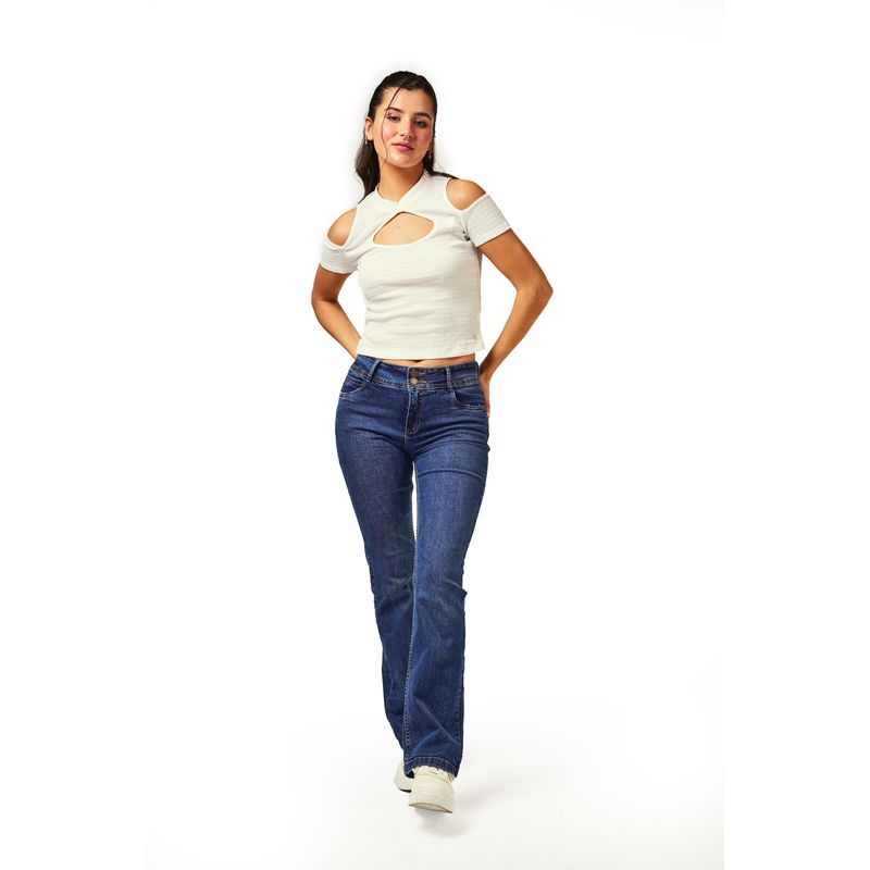 EFESIS - Jeans Isi Recto Pretina Ancha Azul Efesis