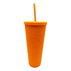 KEEP - Vaso Tumbler 710ml Amarillo Con Bombilla 5 Tapa Rosca