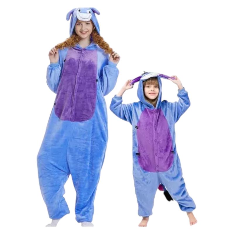 MEDIA LUNA - Pijama Difraz Enterito de Burro Adulto