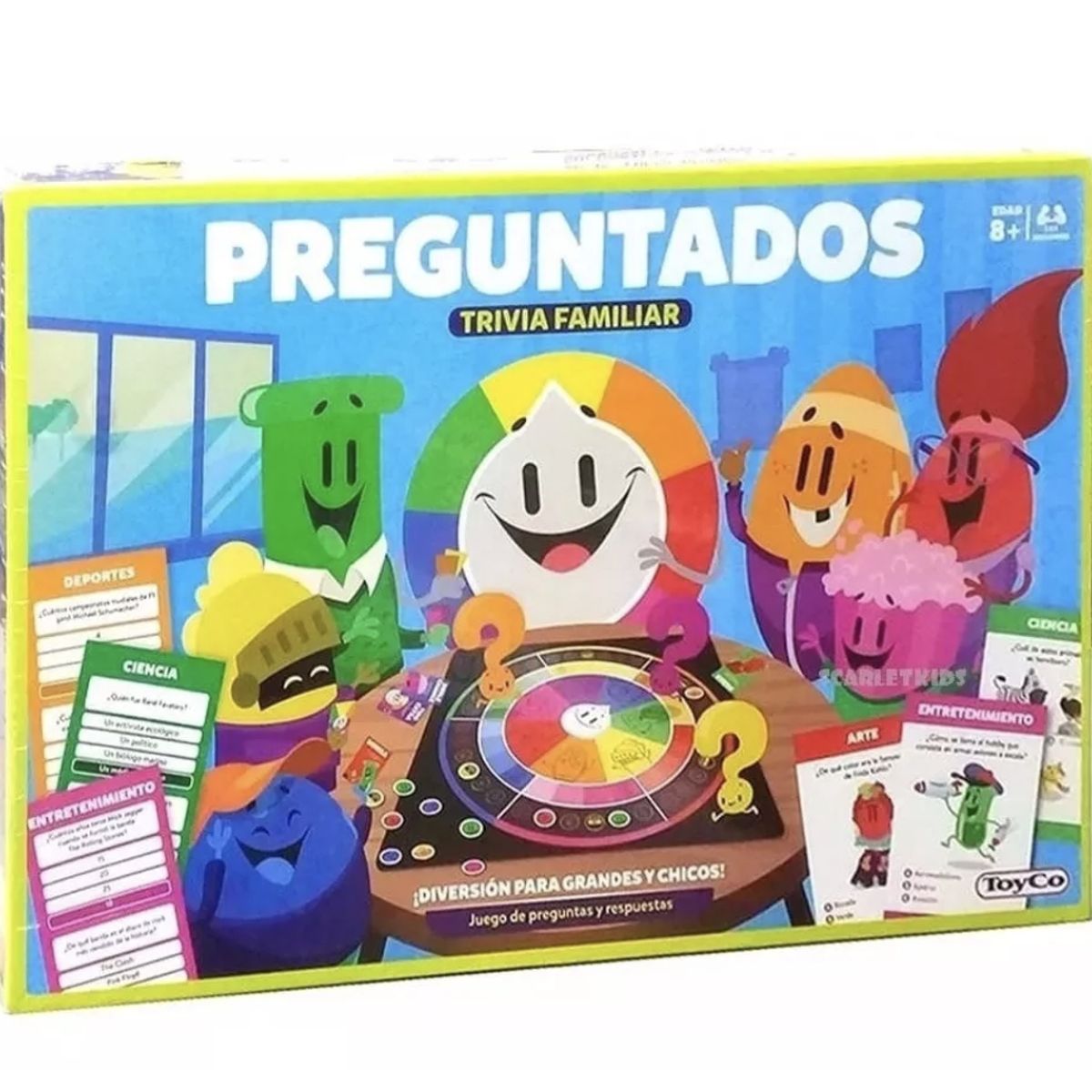 PLAYFUN - Preguntados Trivia Familiar - Juego De Mesa - Español
