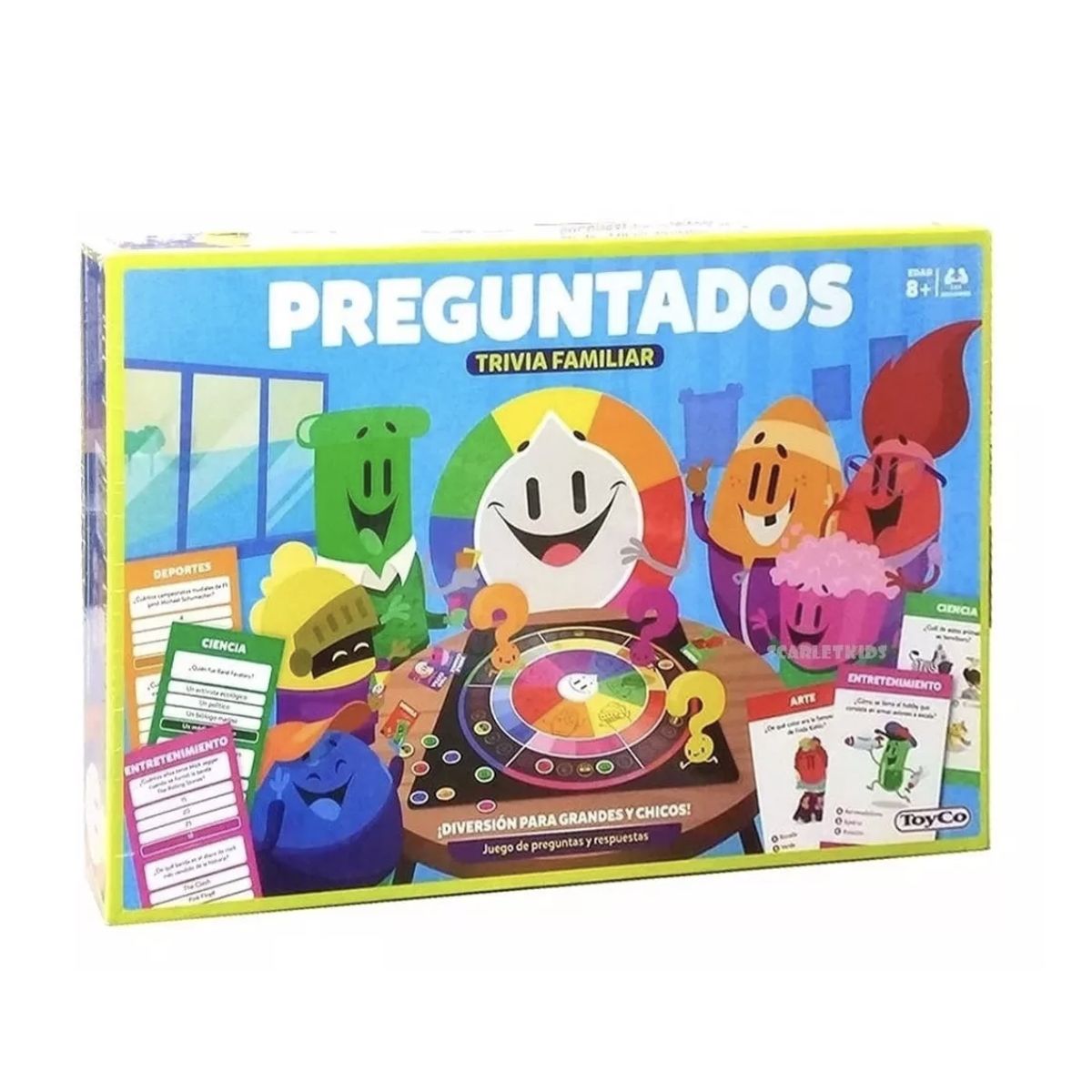 PLAYFUN - Preguntados Trivia Familiar - Juego De Mesa - Español