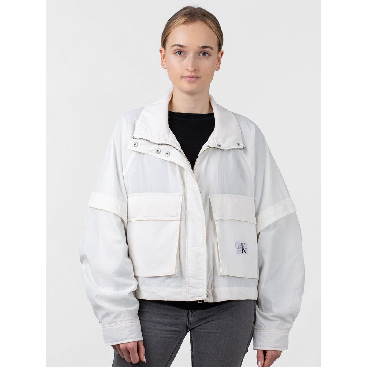 CALVIN KLEIN - Chaqueta con cremallera Blanco Calvin Klein