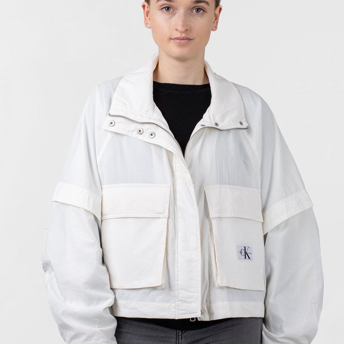 CALVIN KLEIN - Chaqueta con cremallera Blanco Calvin Klein