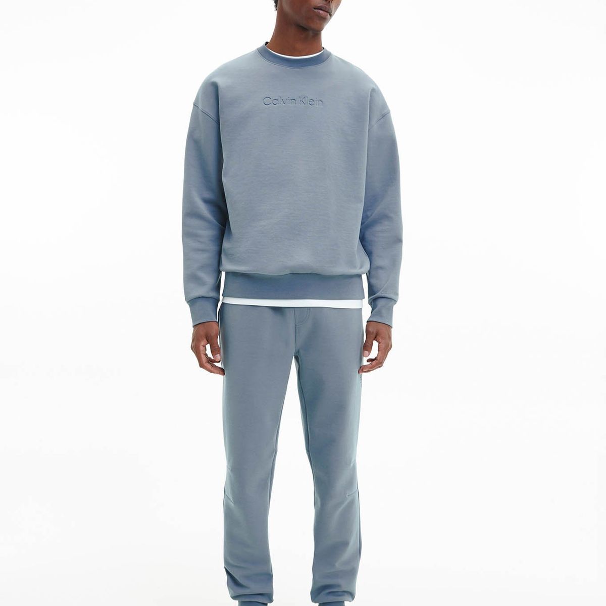 CALVIN KLEIN - Sudadera holgada de algodón orgánico Gris Calvin Klein