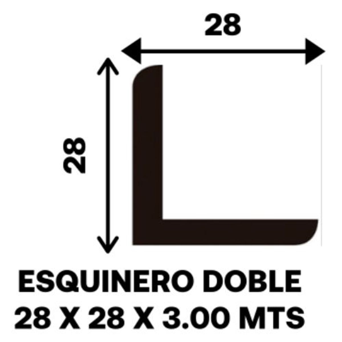 SOMYC - PACK 10 ESQUINERO 28X28X3,0 mts